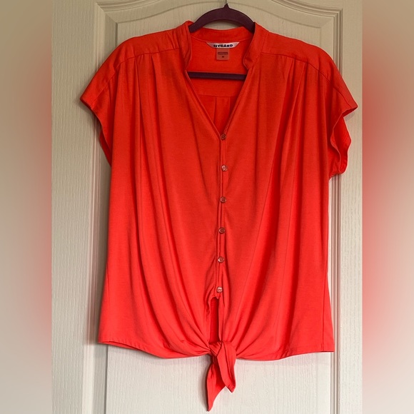 🌺NYGARD Ladies Cap Sleeve Coral Shirt - Picture 1 of 8